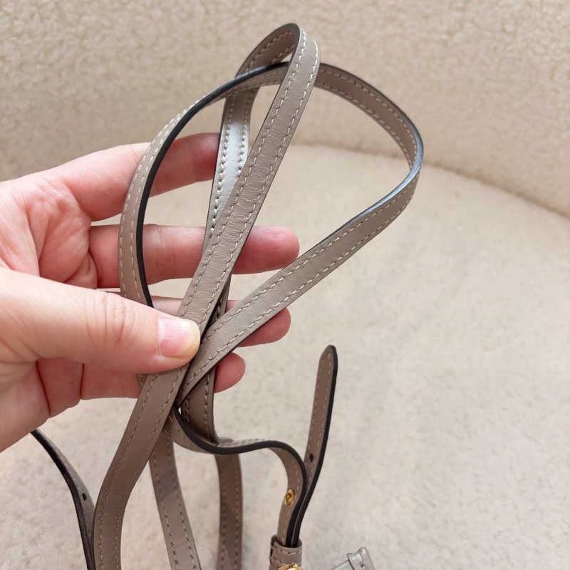 Fendi 大象灰琴譜托特迷你，玳瑁手柄金扣 99新 配件塵袋-3