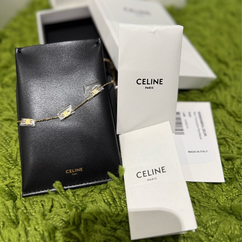 Celine 思琳 迷你凱旋項鍊 金色飾面黃銅 Mini Triomphe Necklace-7