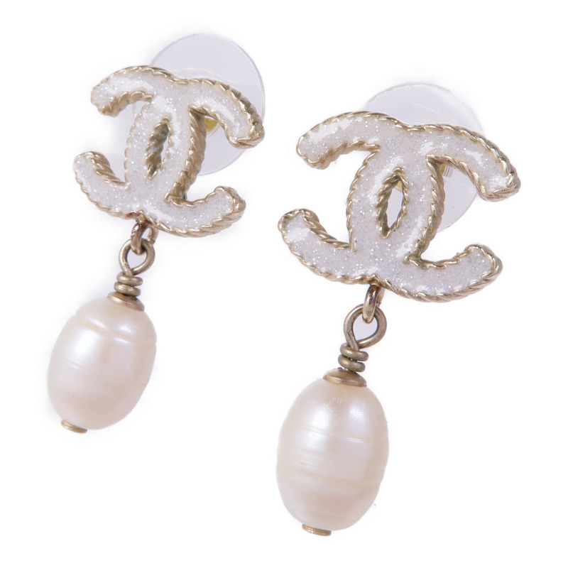 CHANEL 金屬/PVC Earrings耳環-1