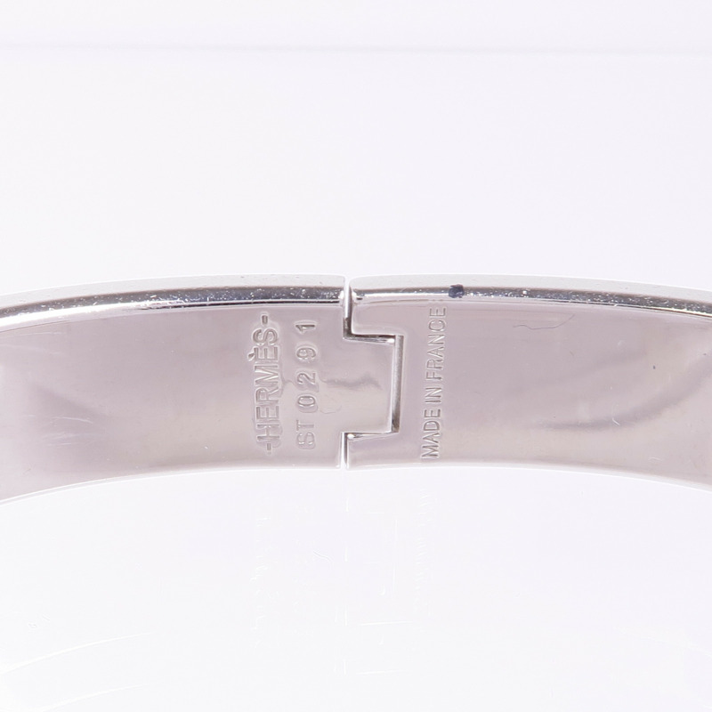 HERMES 金屬/琺瑯Clic H手鐲-5