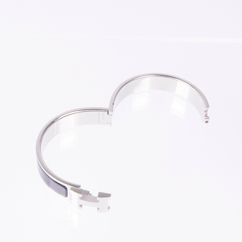 HERMES 金屬/琺瑯Clic H手鐲-6