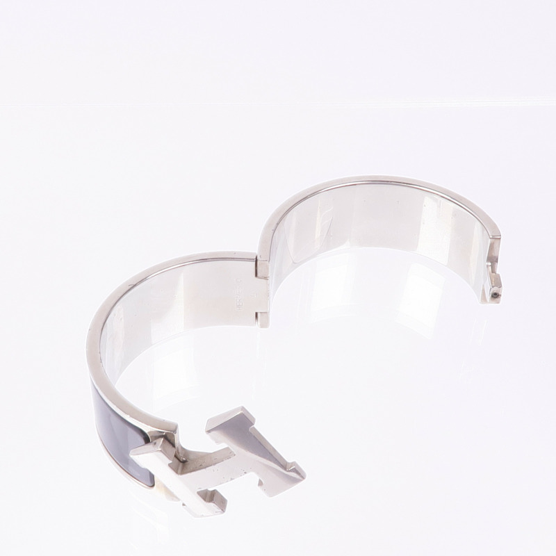 HERMES 金屬/琺瑯Clic-Clac H手鐲-7