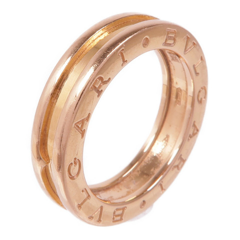 BVLGARI 18K玫瑰金B-zero1戒指Bvlgari#52/US#6