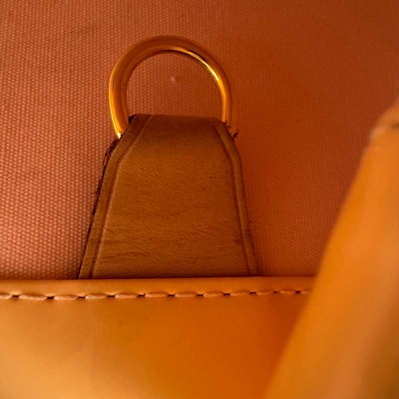 Louis Vuitton 黃色漆皮壓紋肩背包-28