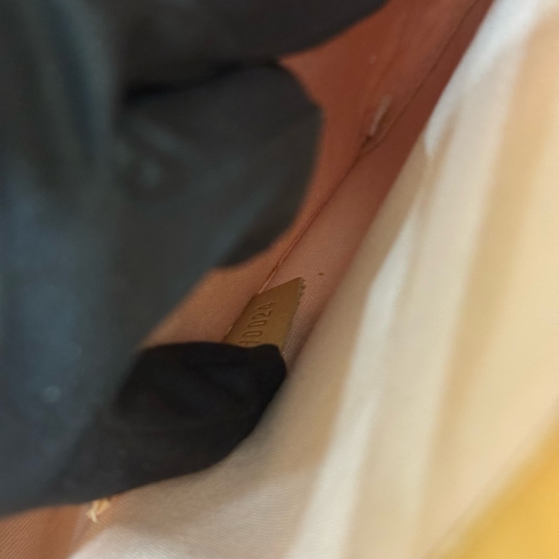 Louis Vuitton 黃色漆皮壓紋肩背包-29