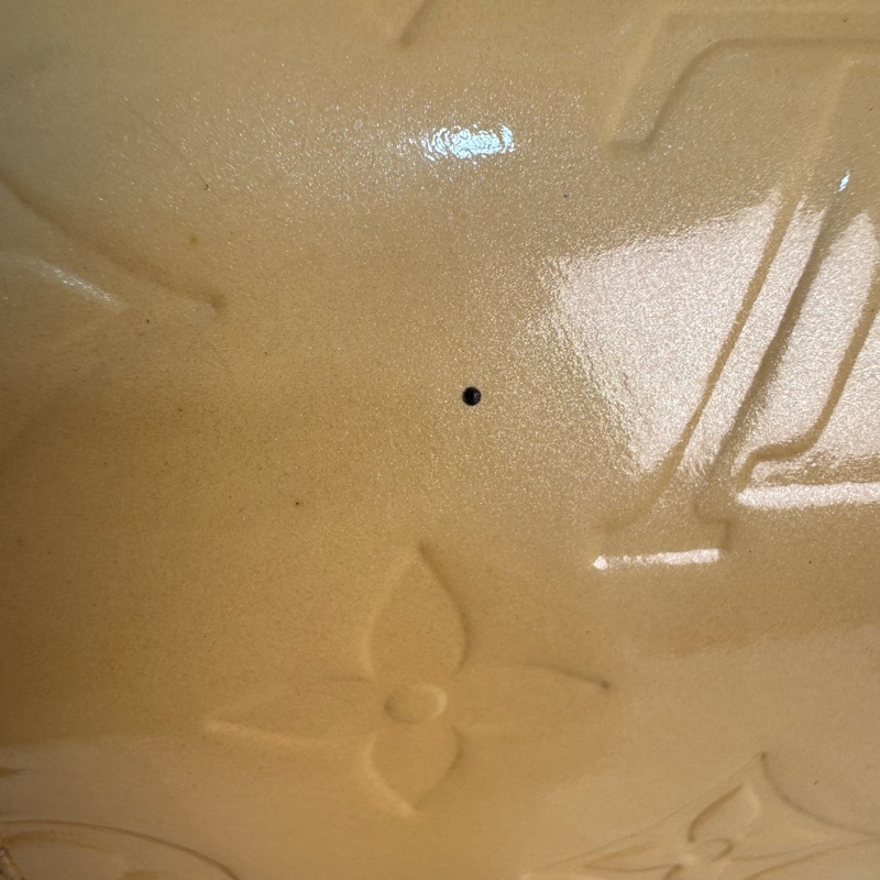 Louis Vuitton 黃色漆皮壓紋肩背包-33