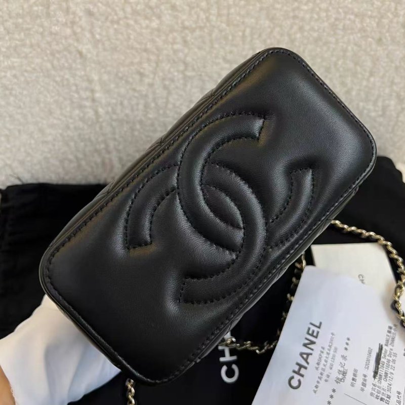 ✨Chanel 水鑽手柄化妝盒包 全新 配件塵袋-4