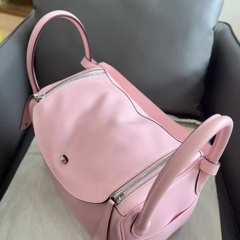 Hermes lindy 30 櫻花粉 Swift皮 全新 配件塵袋-1