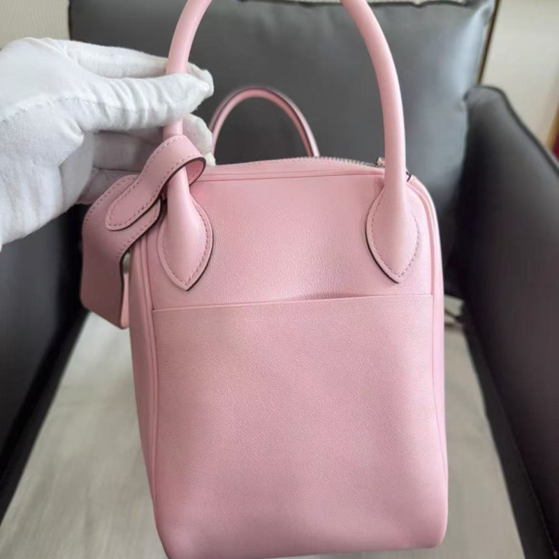 Hermes lindy 30 櫻花粉 Swift皮 全新 配件塵袋-2