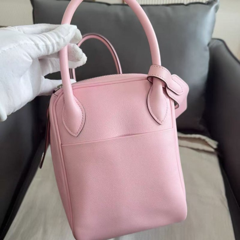 Hermes lindy 30 櫻花粉 Swift皮 全新 配件塵袋-3