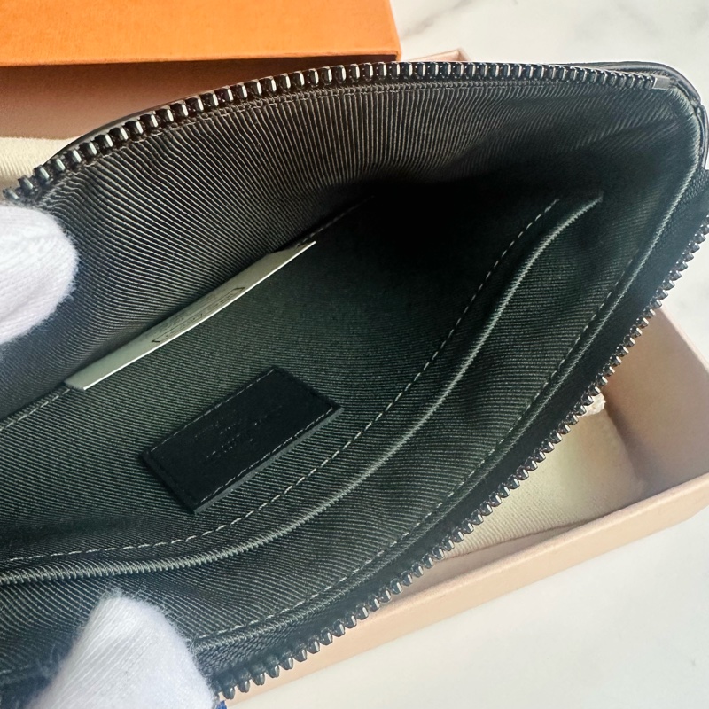 LV M62897 限量Vivienne 黑色so black老花長夾/手拿包兩用-10