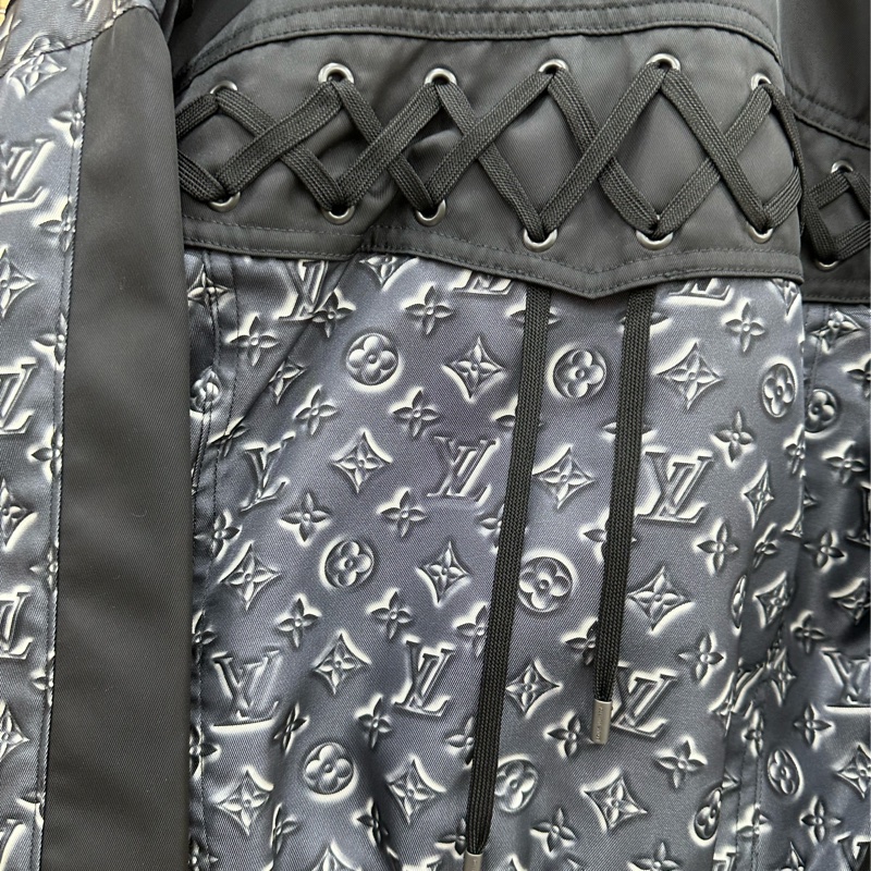 Lv 滿老花拼皮夾克外套 36碼-4