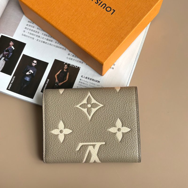 ::LOUIS VUITTON:: LV M81861 Victorine Wallet 斑鳩灰 信封式三摺短夾 小短夾-1