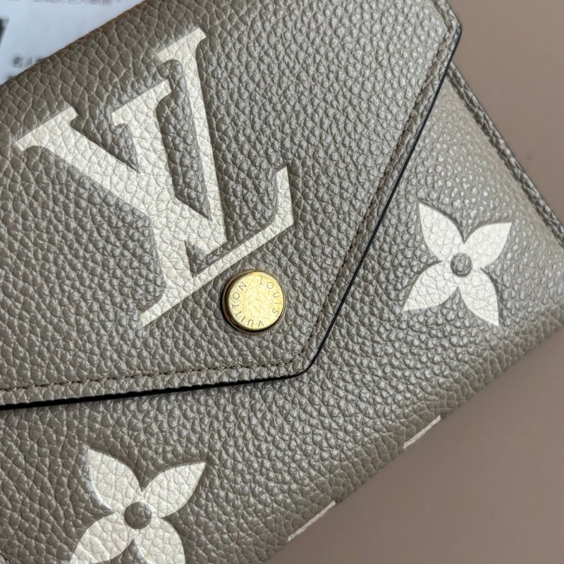::LOUIS VUITTON:: LV M81861 Victorine Wallet 斑鳩灰 信封式三摺短夾 小短夾-2