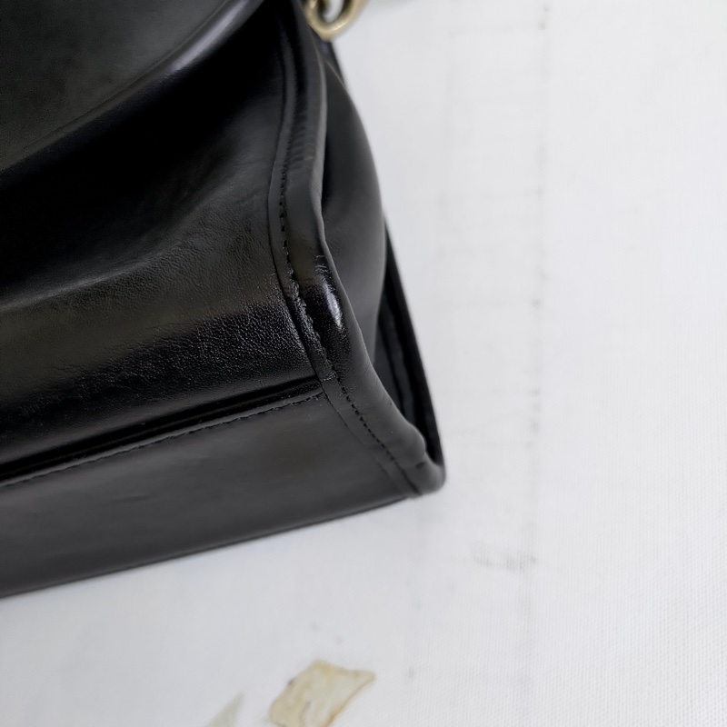 美製老品 #COACH 黑色梯形包 / 古典 / 老包 / VTG / 直男的小啞鈴-5