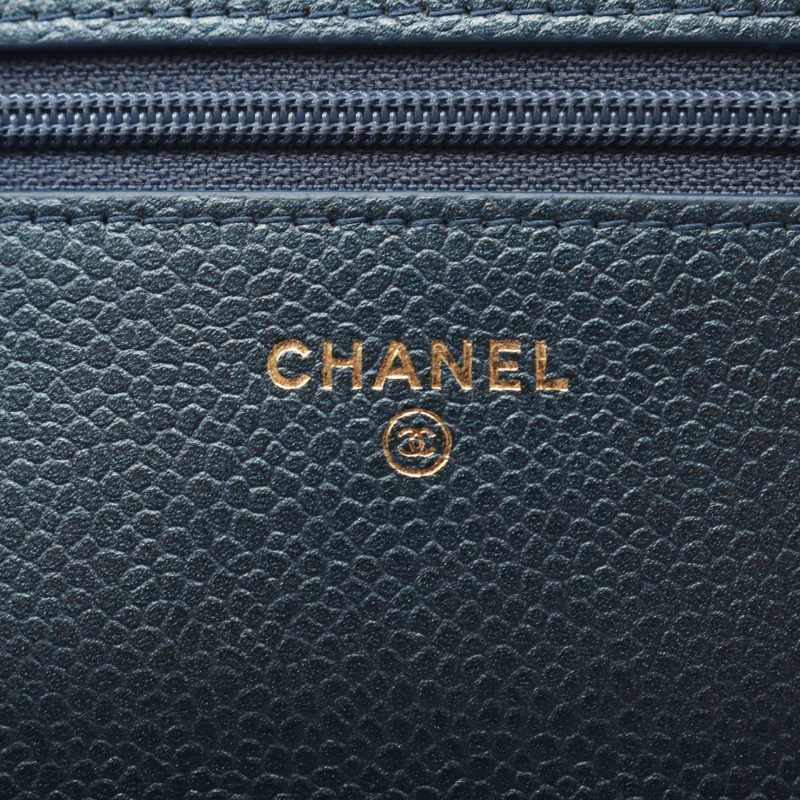 CHANEL Matelasse Cocoroc 斜背包 A80766 皮革 海軍藍 二手 GHW-3