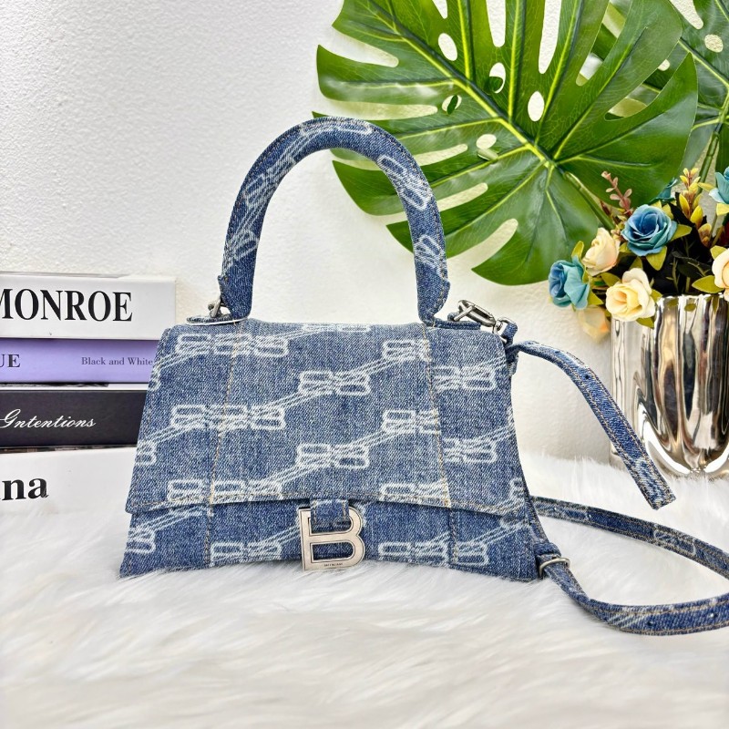 Balenciaga 牛仔沙漏包 BB 肩背包 斜背包-0