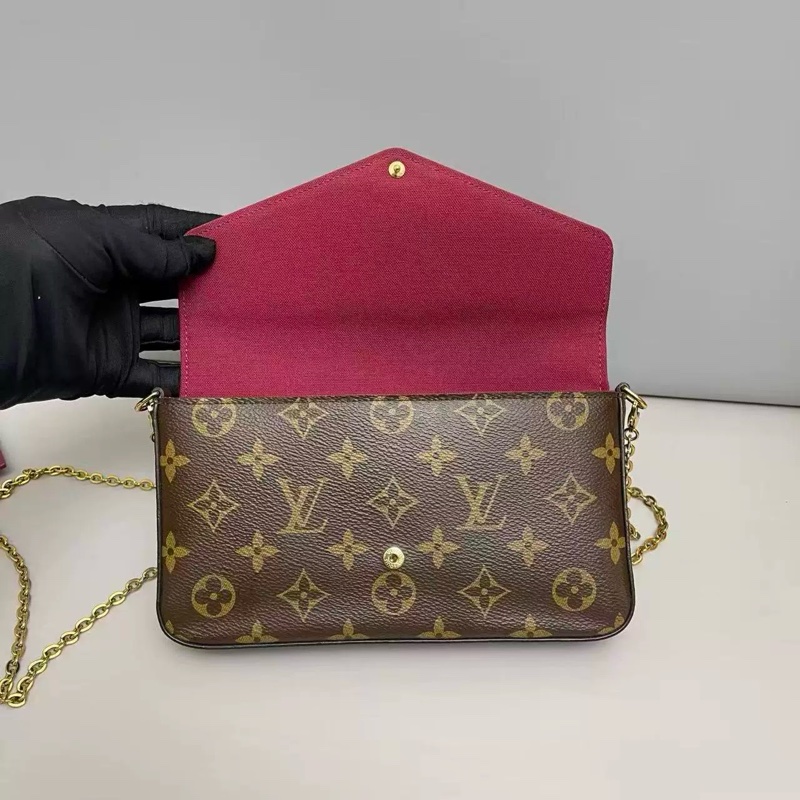 Louis Vuitton 老花 三合一 粉紅內裡-3