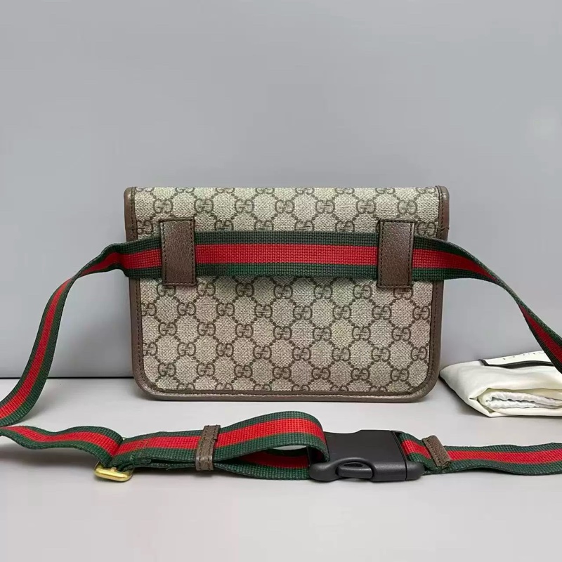 Gucci 老花虎頭腰包/胸包-1