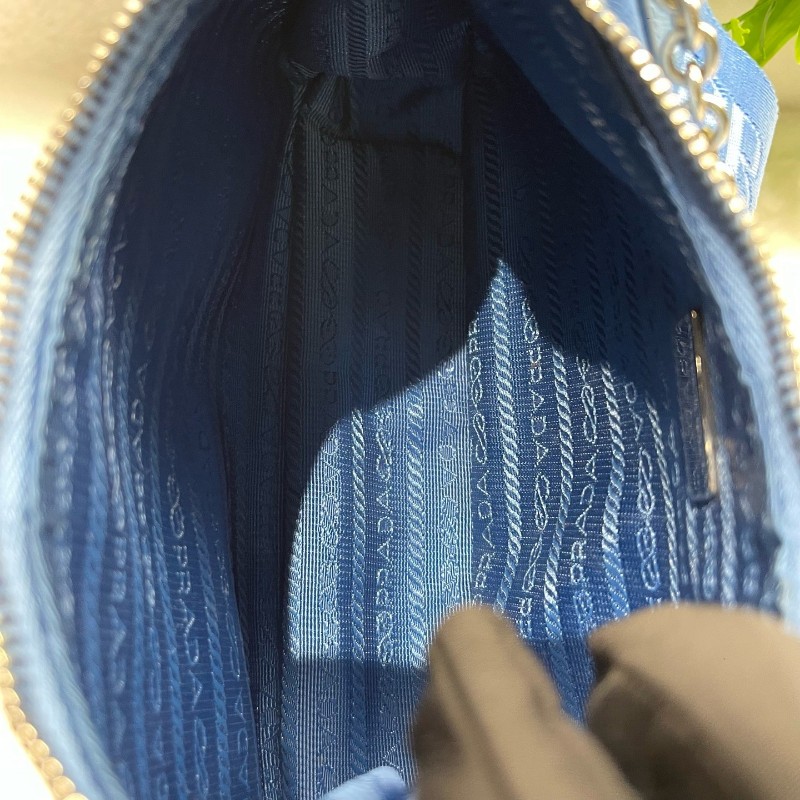 Prada 藍色 尼龍三合一 肩背包 斜背包-5