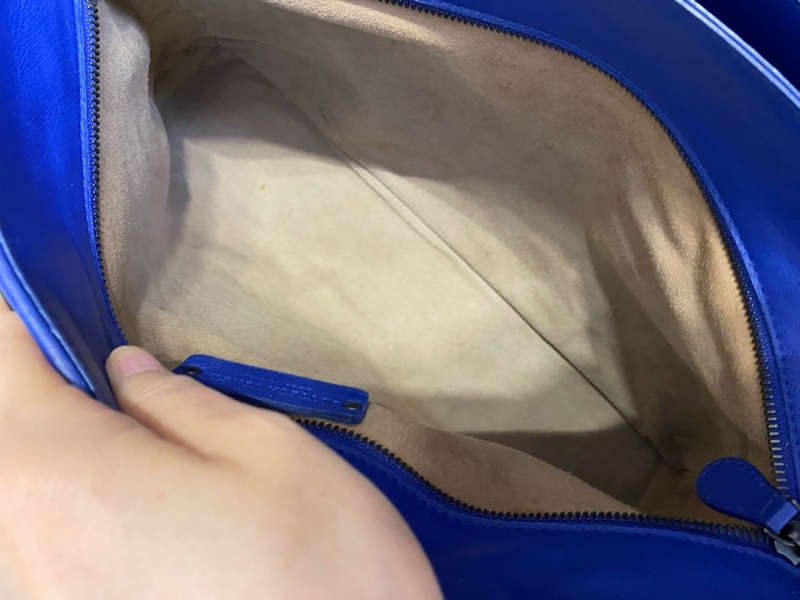 葆蝶家/Bottega Veneta 經典款 藍色手提單肩斜挎包-6