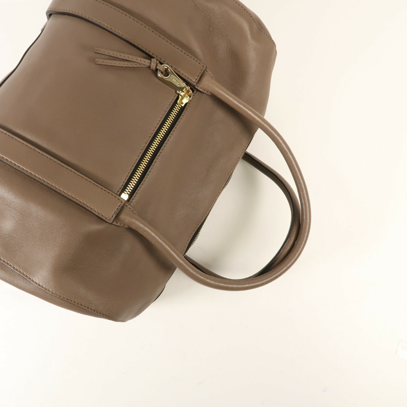 Chloe 羊皮皮革Hand Bag金扣手挽袋-4