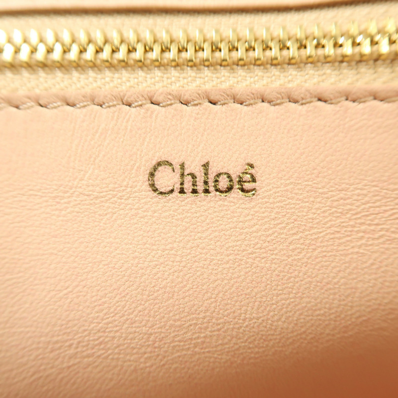 Chloe 羊皮皮革Hand Bag金扣手挽袋-6