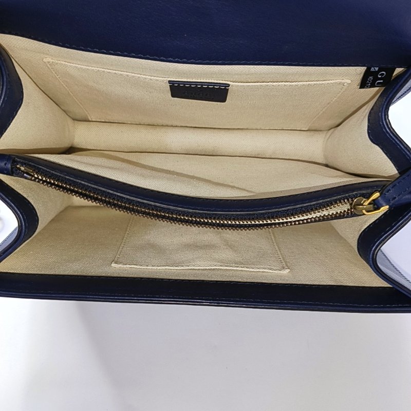 GUCCI Dionysus 中號 多色 牛皮 竹節 條紋 織帶 酒神包 單肩包 手提包-6