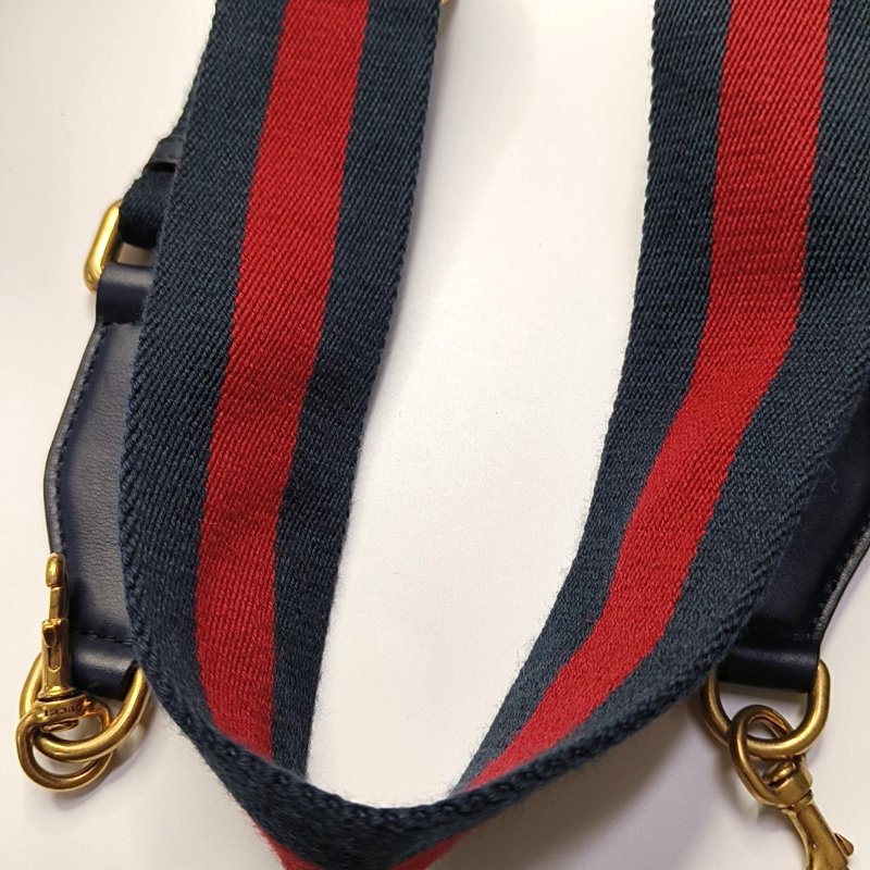 GUCCI Dionysus 中號 多色 牛皮 竹節 條紋 織帶 酒神包 單肩包 手提包-12