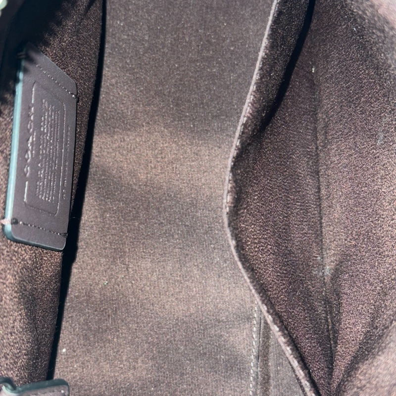 急出⭐️黑色經典款必買⭐️96新Coach手提斜背波士頓兩用包(黑灰色)-17