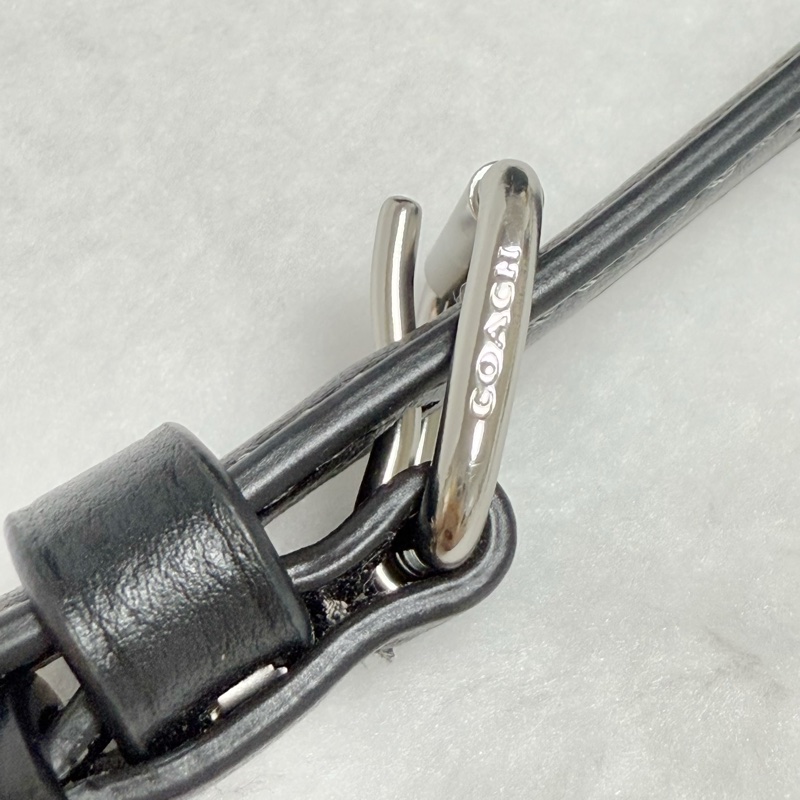 急出⭐️黑色經典款必買⭐️96新Coach手提斜背波士頓兩用包(黑灰色)-21