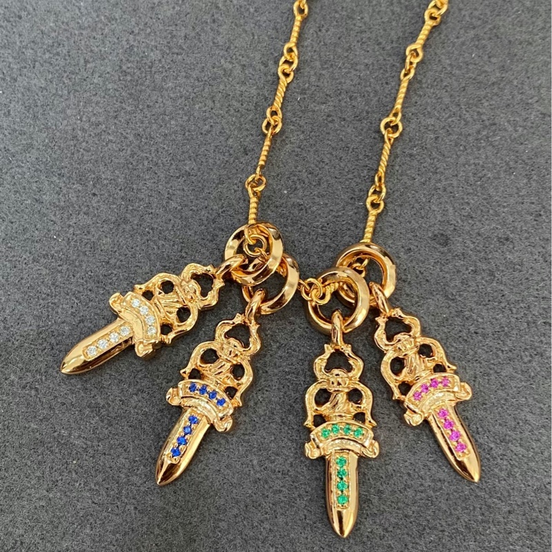 Chrome hearts 22K白鑽匕首-4