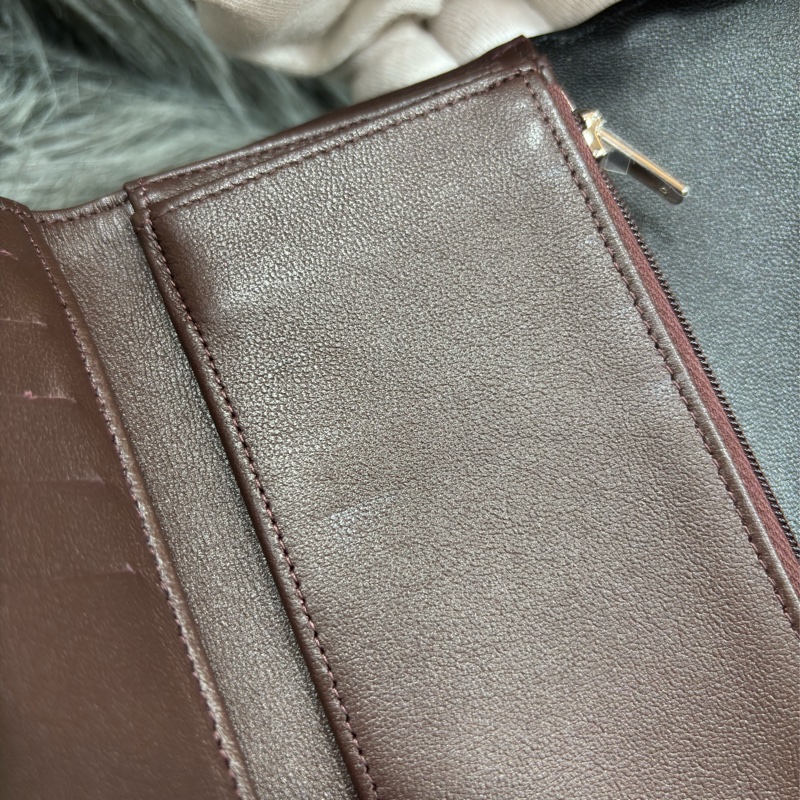 CHANEL AP0232 黑色 全皮 銀釦 三折 拉鍊零錢袋 錢包 中夾 卡夾 信用卡夾 皮夾-15