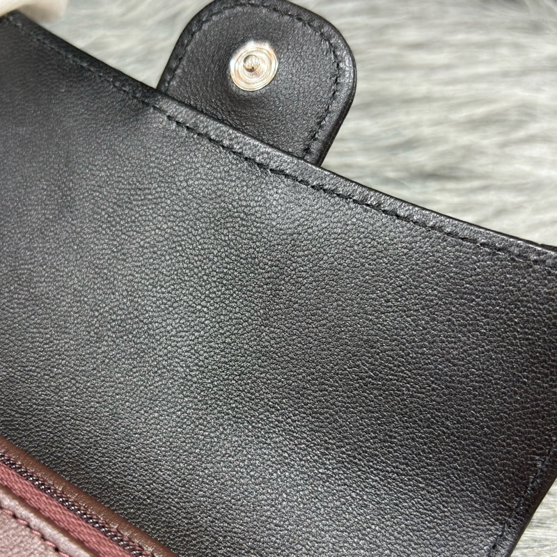 CHANEL AP0232 黑色 全皮 銀釦 三折 拉鍊零錢袋 錢包 中夾 卡夾 信用卡夾 皮夾-17