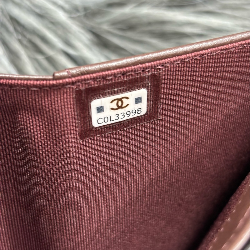 CHANEL AP0232 黑色 全皮 銀釦 三折 拉鍊零錢袋 錢包 中夾 卡夾 信用卡夾 皮夾-25