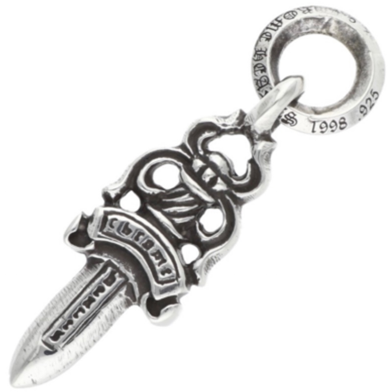 Chrome hearts 迷你匕首+5號匕首+珠鏈75cm-2