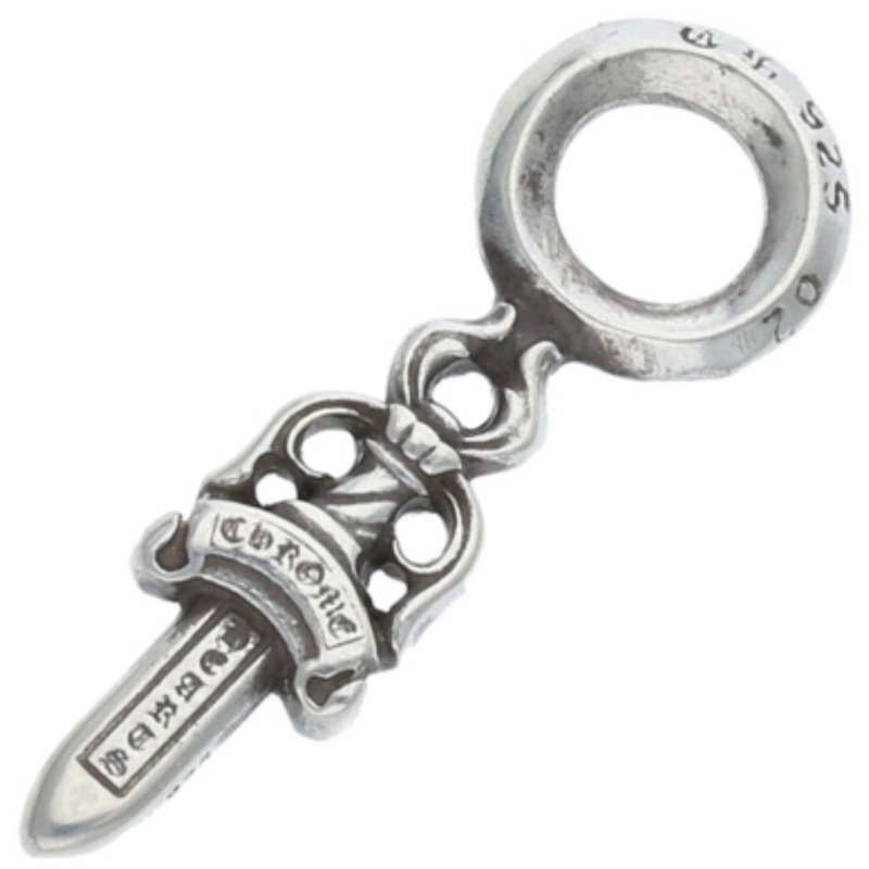 Chrome hearts 迷你匕首+5號匕首+珠鏈75cm-4