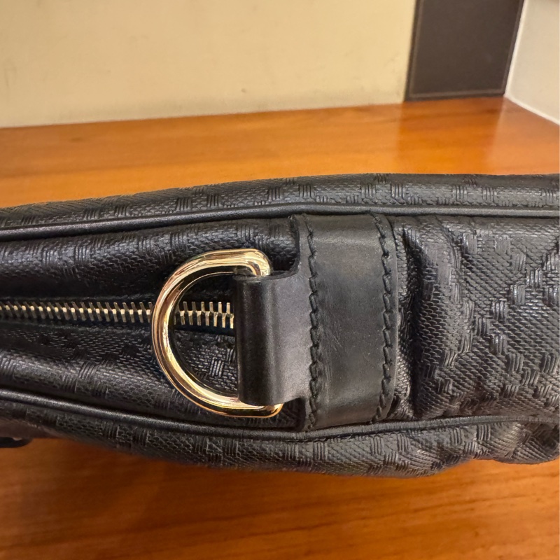 Gucci黑色手提公事包💼-13