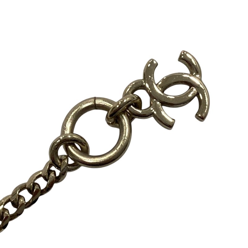 CHANEL 香奈兒 愛心 壓克力 合金 項鍊 黑色-4