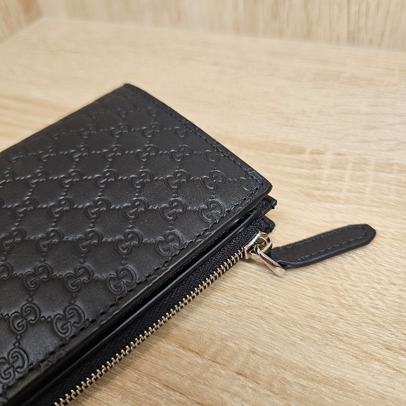 [甜價出❣️] Gucci 雙G滿版壓紋對釦短夾-4