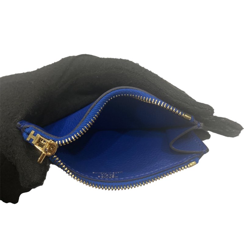 HERMES 愛馬仕 ROULIS SLIM 短夾 迷你腰包 皮革 紫色 金扣-6