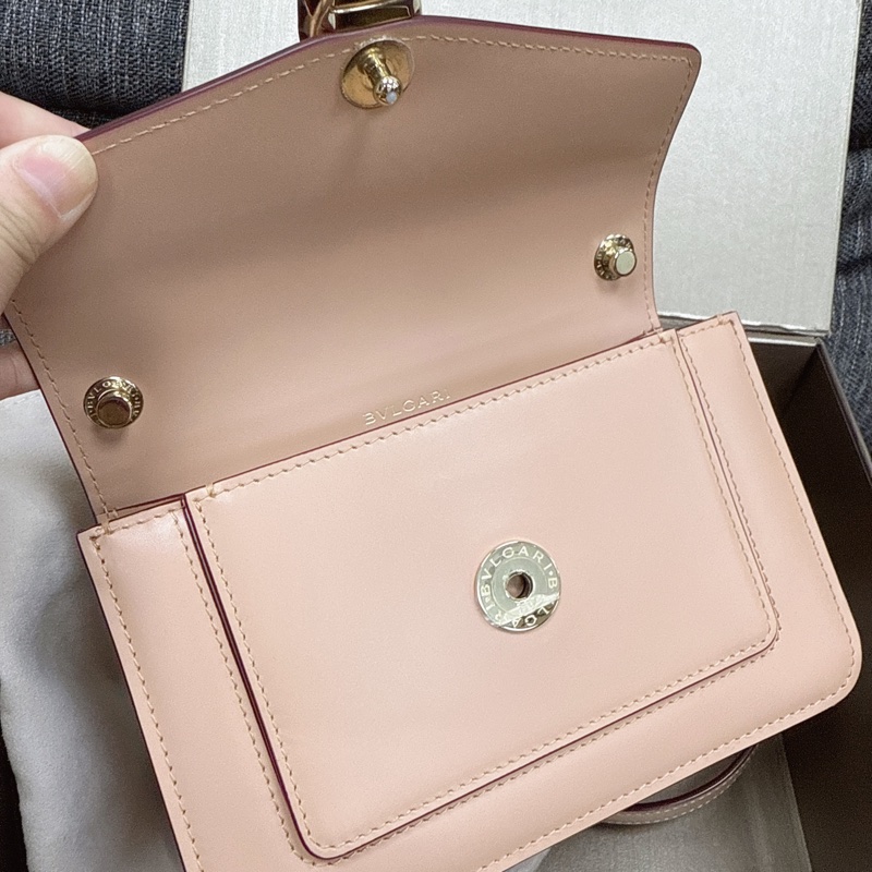 Bvlgari serpenti forever 斜背包 粉色紅色頭-4