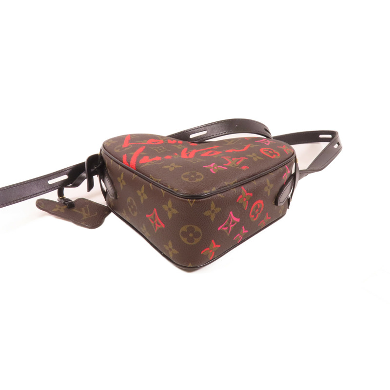 LOUIS VUITTON Monogram Sac Coeur Fall In Love金扣肩背袋棕色-3