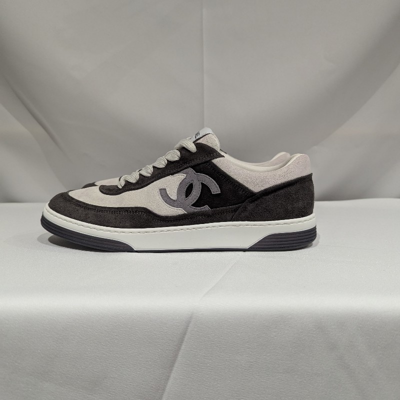 莉亞精品♡Chanel 麂皮熊貓雙C休閒鞋 近新美鞋 尺碼39-4