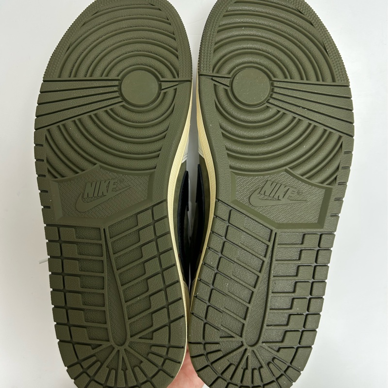 travis scott x air jordan 1 low og medium olive 橄欖綠 倒鉤 男鞋 DM7866-200-8