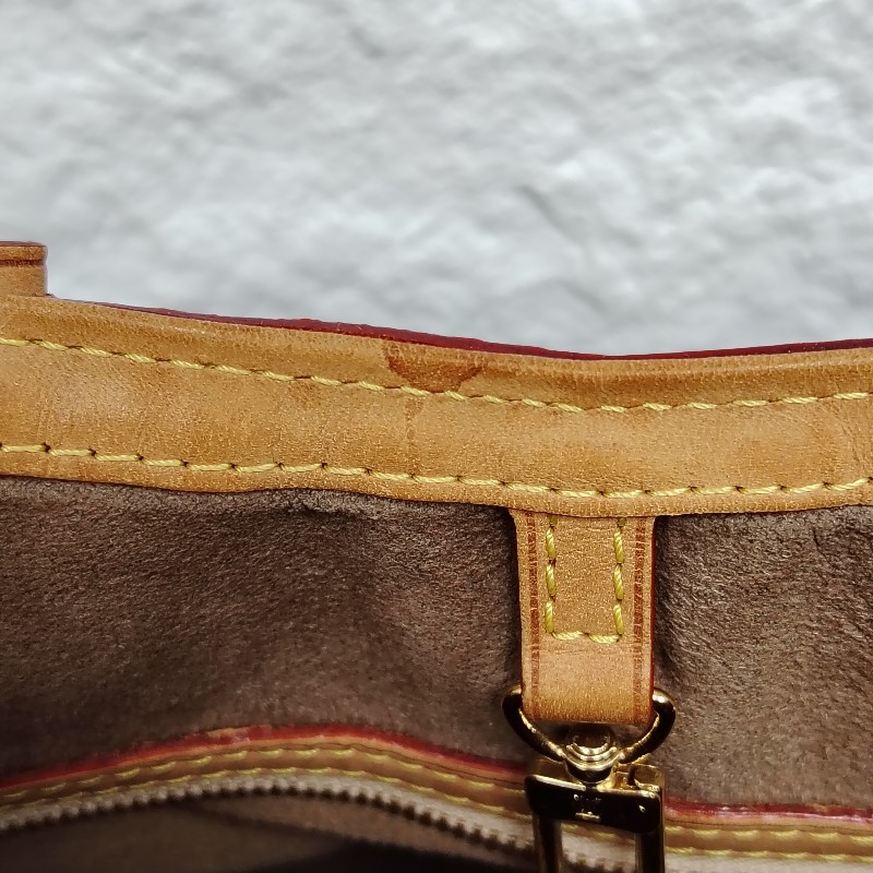 LV Sharleen 黑色拼多色 黑三彩 塗層帆布 小號-9