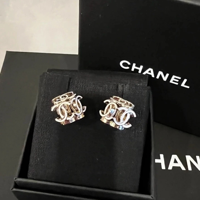 香奈兒絕版骰子立體耳環（白色）-6