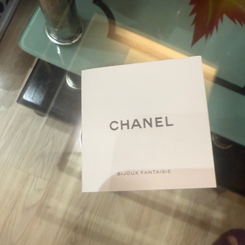 香奈兒絕版骰子立體耳環（白色）-15