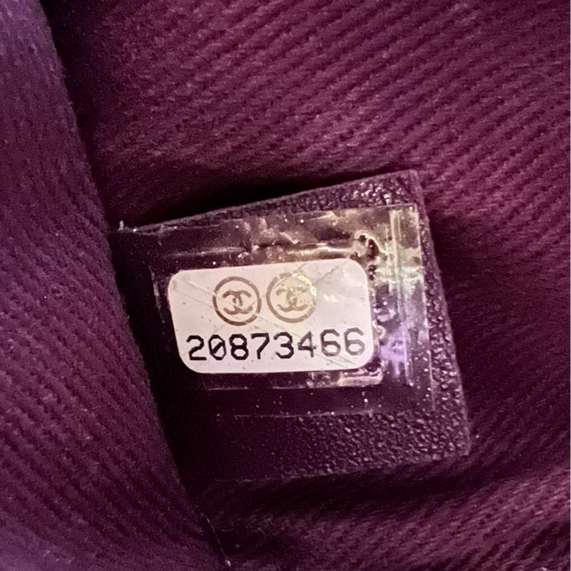 Chanel 灰色做舊銀扣 小機場包 95新 鐳射20開 尺寸約28*15 ~-7