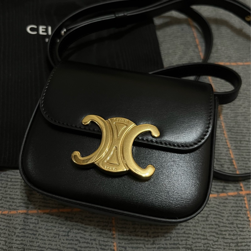 CELINE CLAUDE迷你手袋（黑）-12